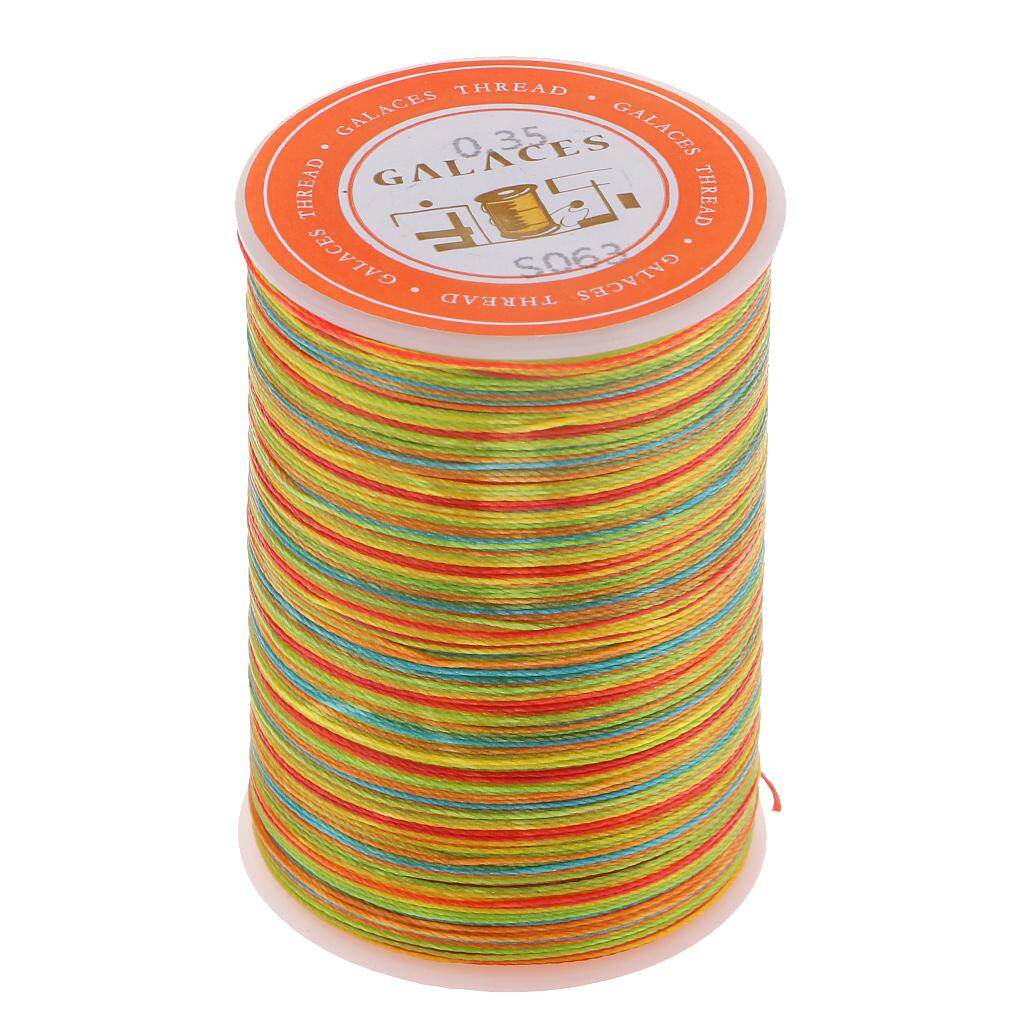 Lazarastores dây chỉ sáp tròn khâu may da 300 mét 0.35mm