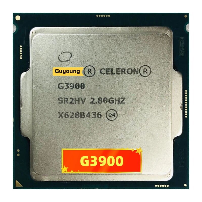 Celeron g3900 2.8 ghz dual core dual thread 51w cpu processor lga 1151