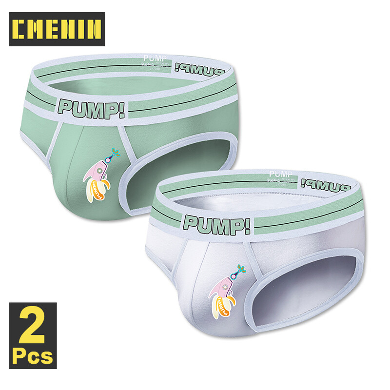 Cmenin pump 2pcs new cotton jockstrap đồ lót người đàn ông khô nhanh quần lót bên trong quần lót nam sexy quần lót nam quần lót nam quần lót nam pu038
