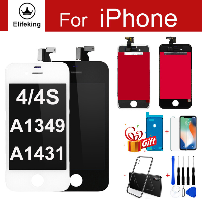 OLED LCD Display For iPhone 4 4S 5 5S 5C SE 6 6s 7 8 Plus X XS XR 11 Pro Max Touch Screen Digitizer Assembly Replacement with Gifts