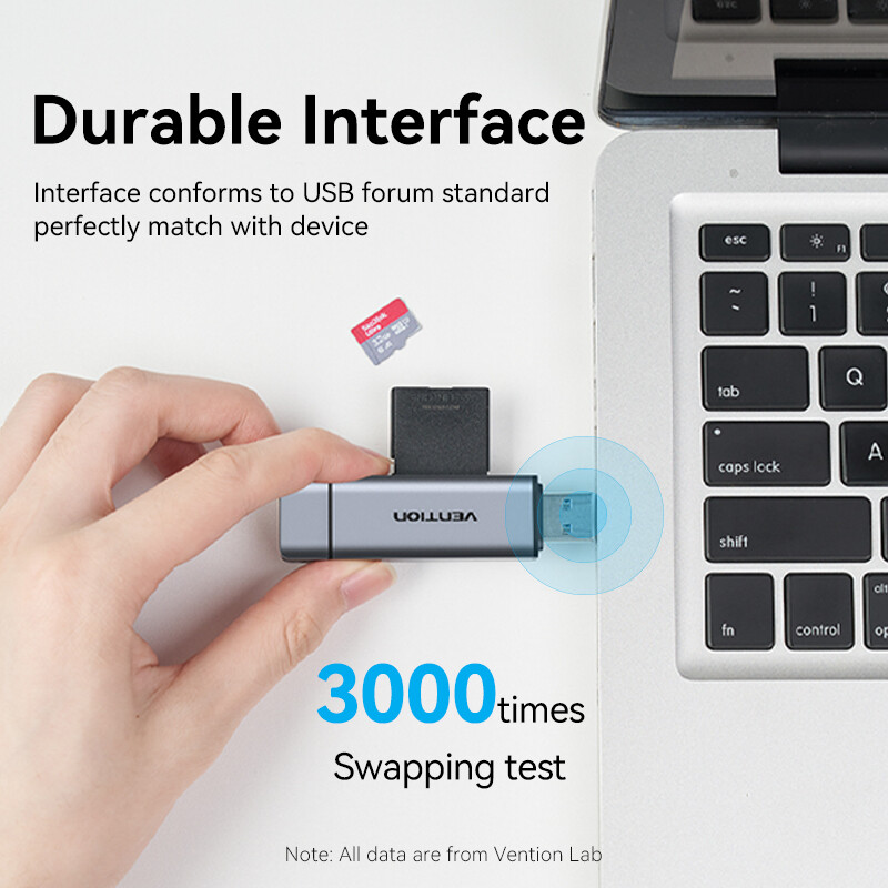 Vention USB 3.0 2 Trong 1 Đầu Đọc Thẻ Nhớ USB A Type C to SD TF Micro SD Bộ Chuyển Đổi cho Laptop OTG Smart Phone Tablet Desktop All in One Memory SD Card Reader