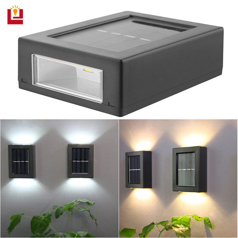 B&B Led Light On Wall Wall Light Solar Light Solar Cells Spotlight Outdoor Home Decoration Lamp Garden Light Waterproof Wall Light Intelligent Light Control Ip65 Solar Panel Solar Lamp