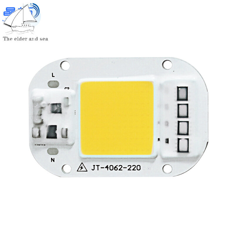 Ac 220v 20w/30w/50w free driver high pressure led chip cob light source