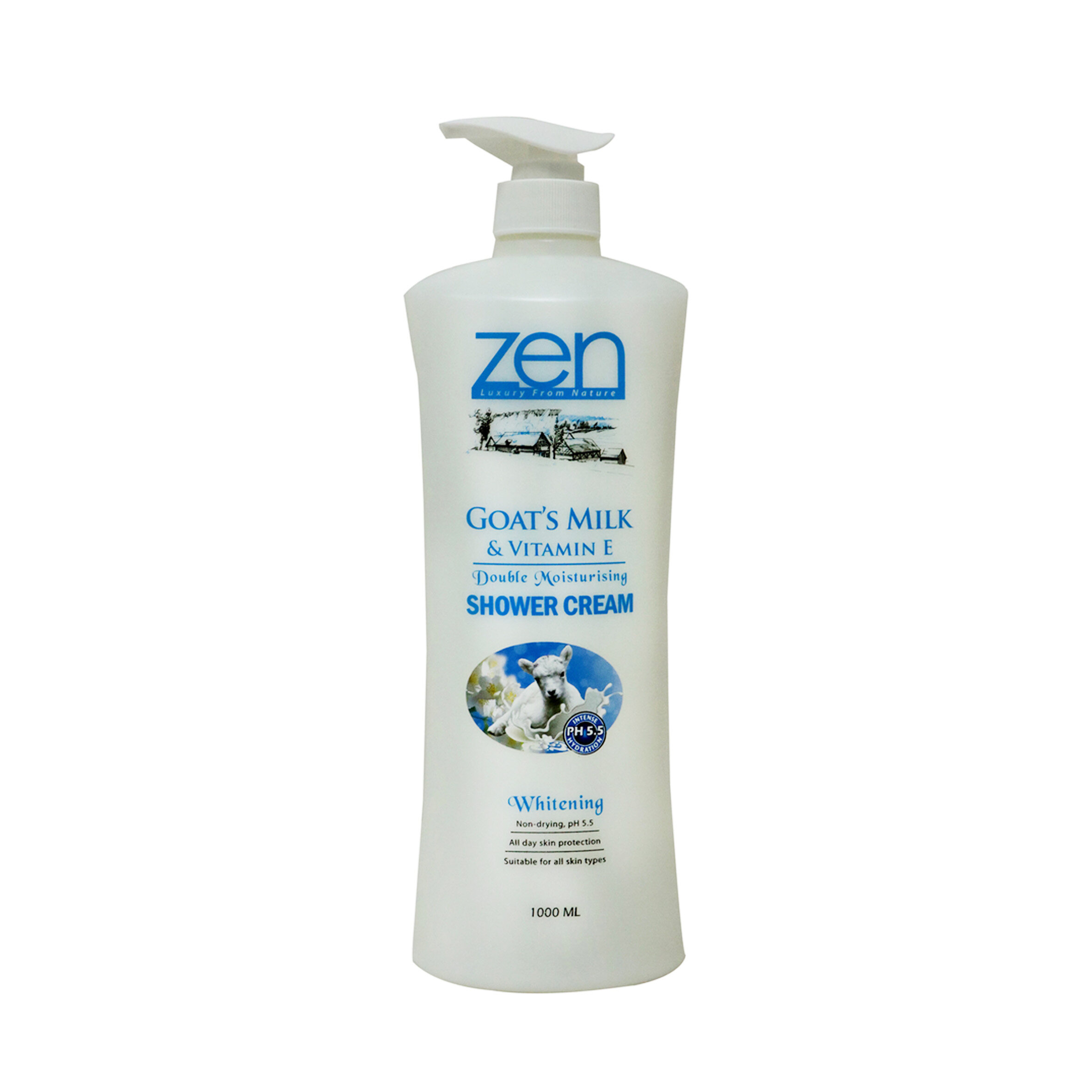 Krim Mandian Gel Zen Garden 1 Liter Susu Kambing / Lavender / Royal
