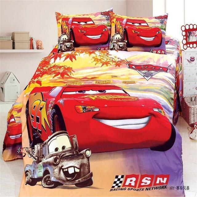 lightning mcqueen single duvet set