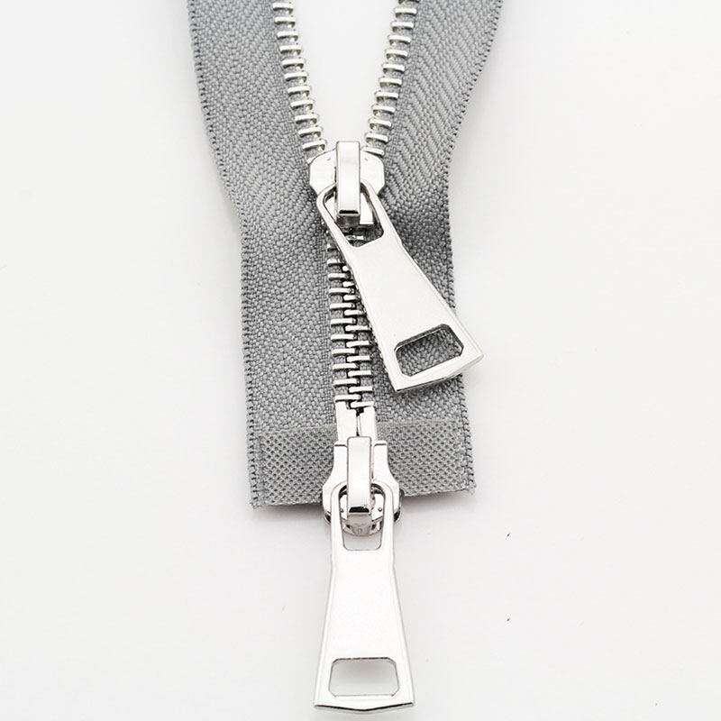 Blue Shop 1PC Garment Accessories Double Slider Jacket Open Ended Metal Zipper Long Zip DIY Sewing