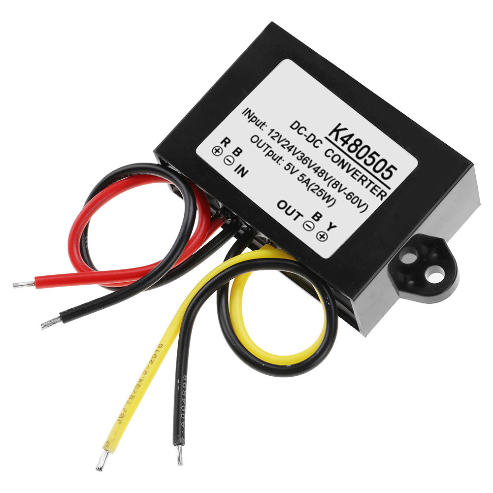 Bộ Chuyển Đổi DC-DC Điện 12V/24V/36V/48V Sang 5V 5A, Mô Đun Cung Cấp Bộ Chuyển Đổi DC-DC Điện