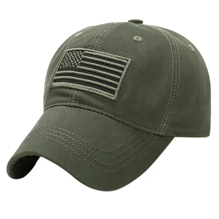 polo hat with american flag