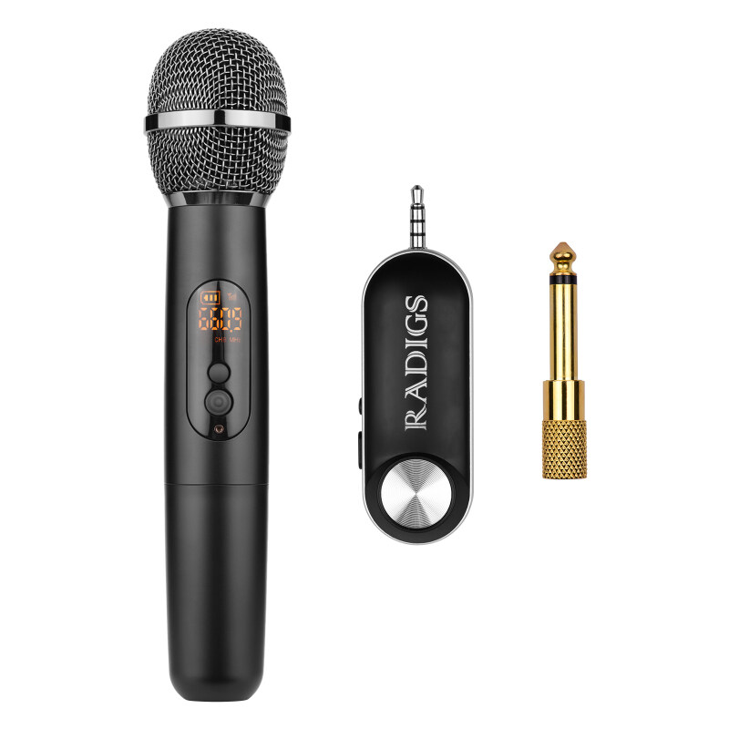 Hệ Thống Micro UHF Có Đầu Thu Cầm Tay Phích Cắm 500-950MHz 3.5Mm Với Bộ Chuyển Đổi 6.35Mm Cho Loa Máy Tính Điện Thoại Thông Minh Cho Phỏng Vấn Hoạt Động Phát Sóng Lưu Trữ