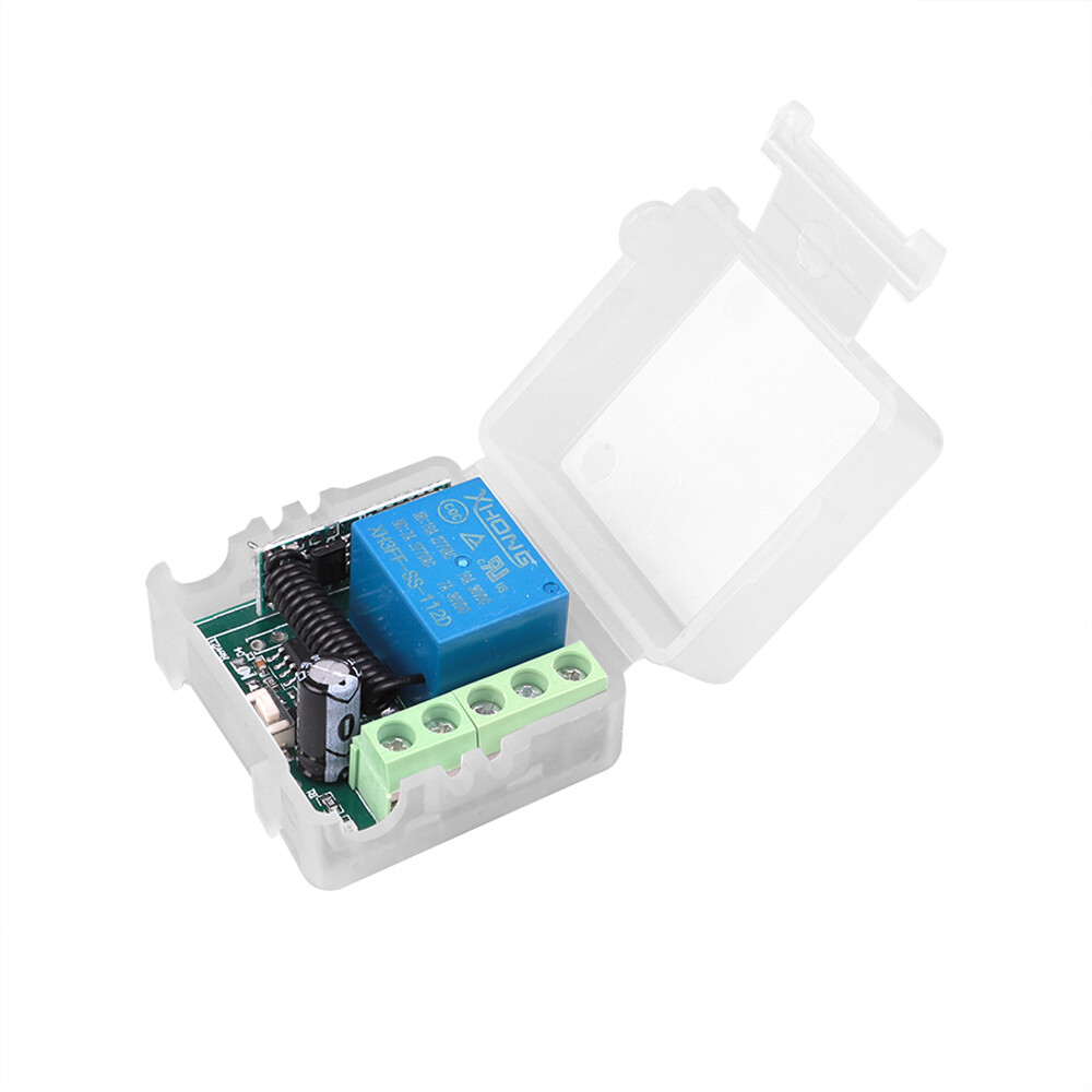 10PCS Universal 433MHz Wireless Remote Control Switch Kit with ON/OFF Receiver Module for Garage Door, Lights, Water Pump