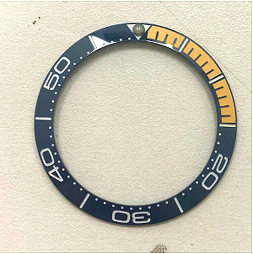 Vòng Đệm Đồng Hồ Bằng Gốm 38MM Cho Đồng Hồ Omega Seamaster Series Bezel Chèn Vòng Chống Trầy Xước Phụ Kiện Bảo Vệ