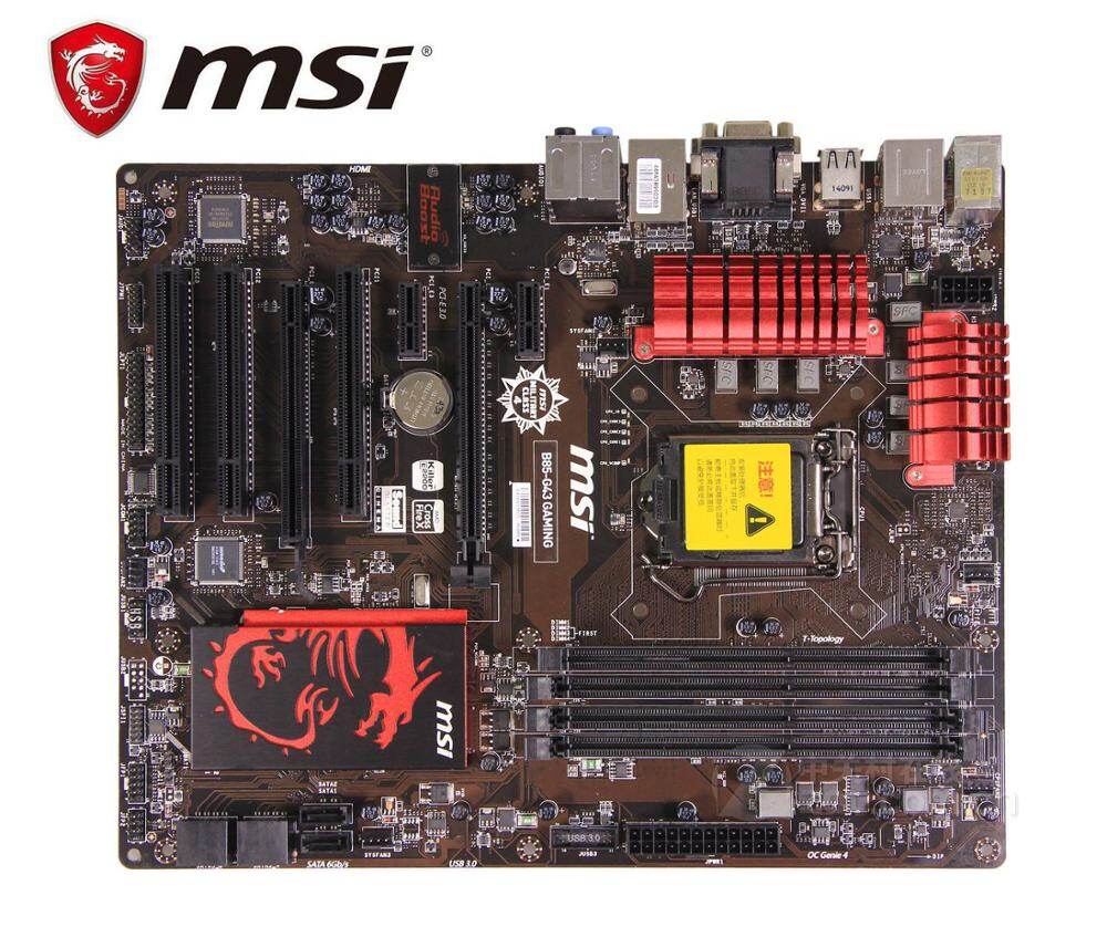 original motherboard MSI B85G43 GAMING LGA 1150 DDR3 boards 32GB USB2