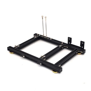Aluminum test bench computer open frame air case htpc pc games gpu twist in cable clamp diy kits 1