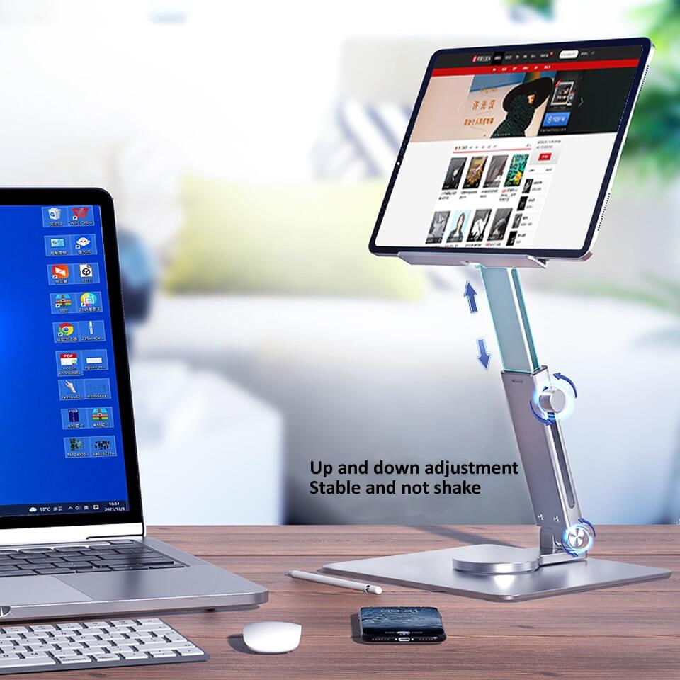 Zeallion Giá Đỡ Máy Tính Bảng Giá Đỡ Gấp Gọn Có Thể Điều Chỉnh Để Bàn Cho IPad Macbook Samsung Xiaomi Huawei Giá Đỡ Máy Tính Bảng