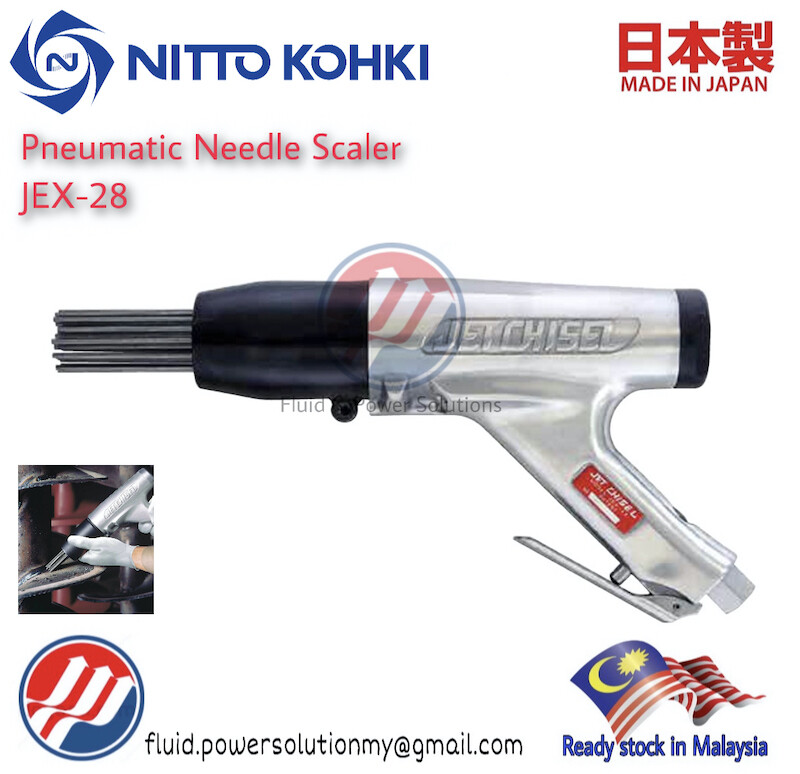 Nitto Kohki Jet Chisel JEX28, Needle Scaler
