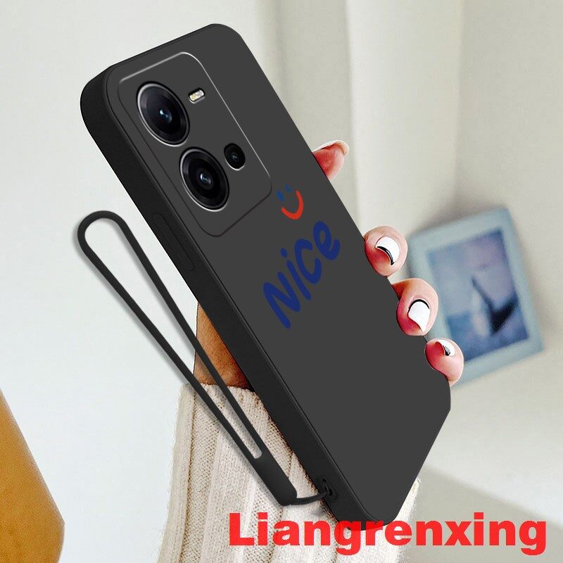 Casing VIVO Y35 4g 2022 phone case Softcase Liquid Silicone Protector Smooth shockproof Bumper Cover new design YTNC01