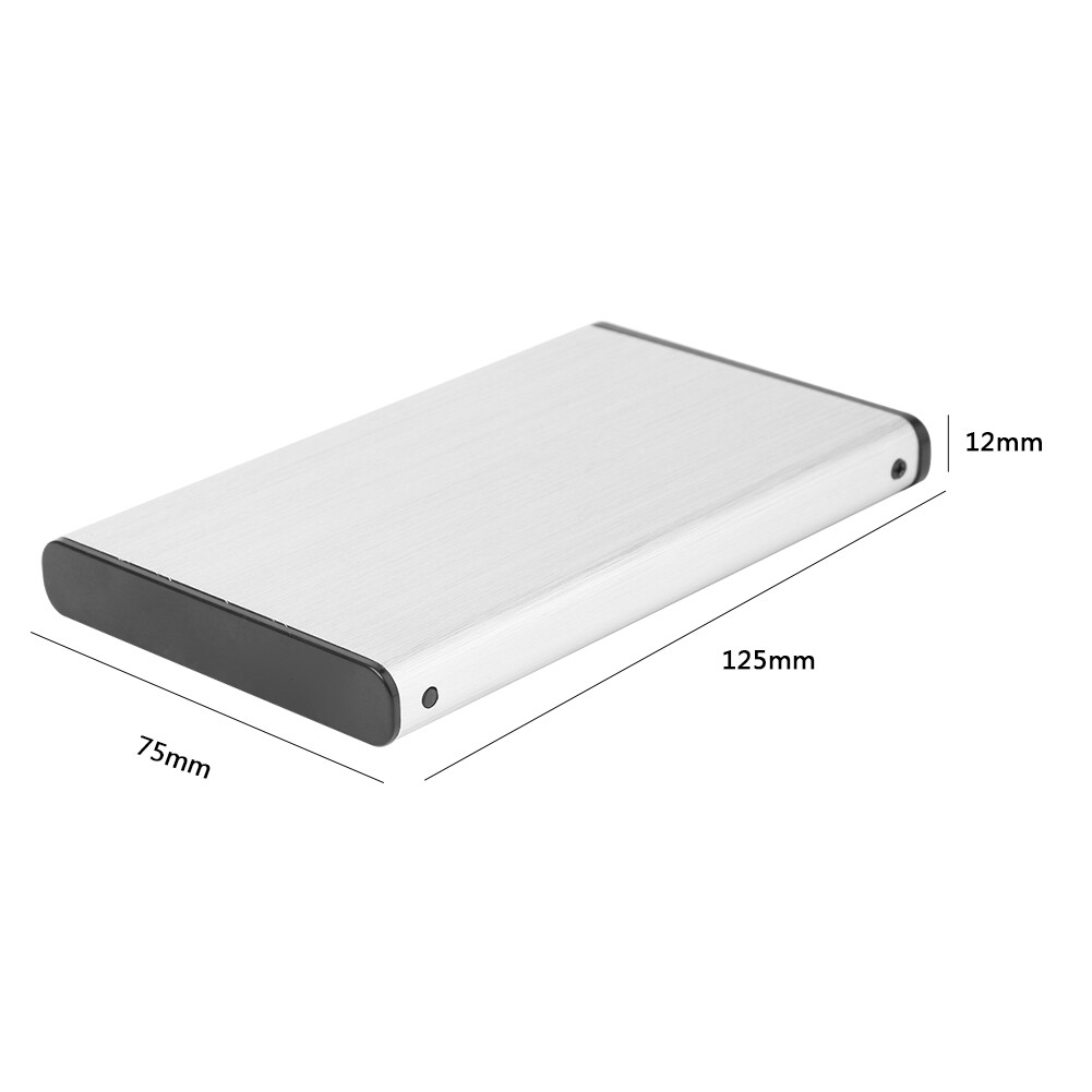 Hộp Ổ Cứng Gắn Ngoài USB 3.0, Vỏ Ổ Cứng SSD 6Gbps 2.5 Inch Bằng Hợp Kim Nhôm