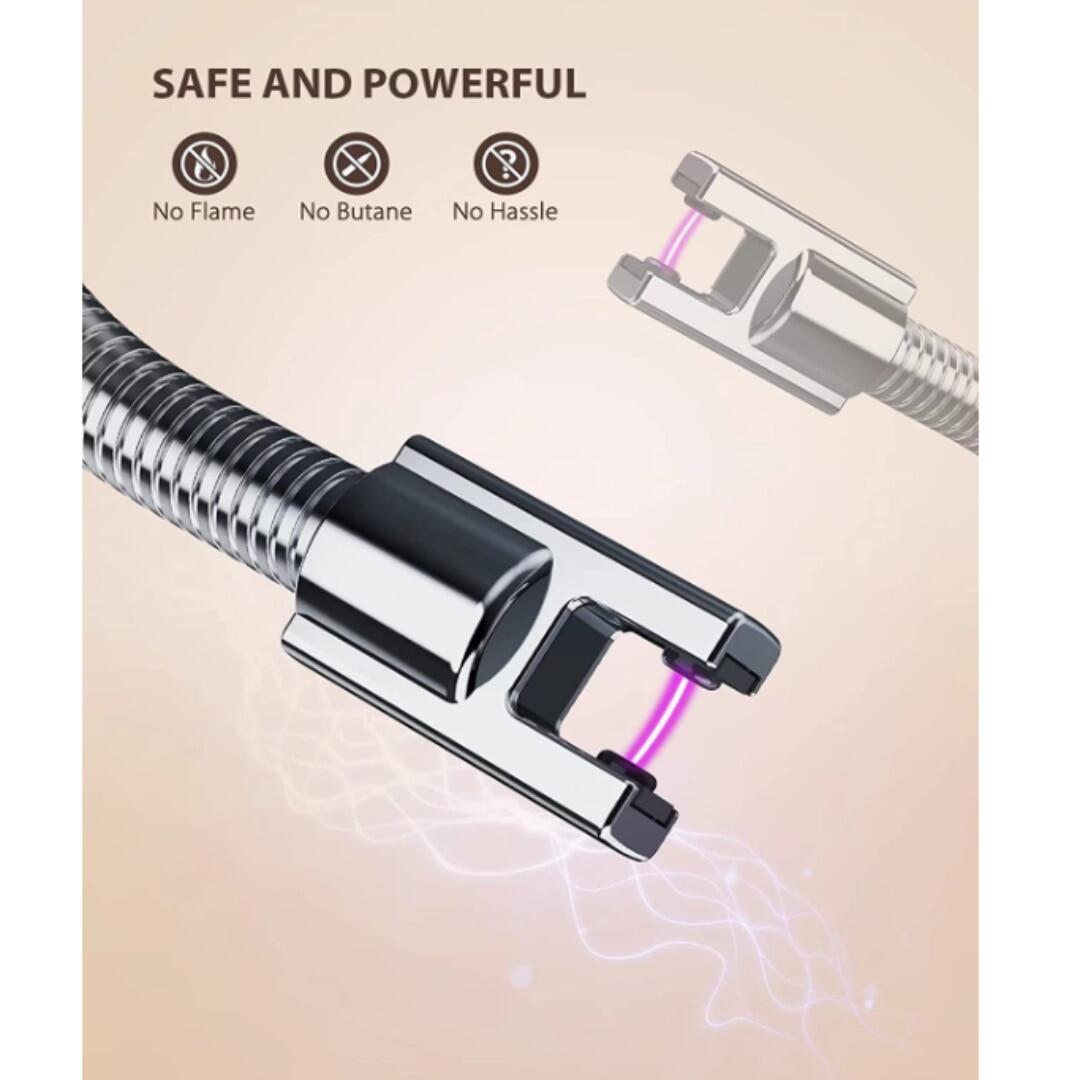 POCKETOP Bật Lửa Có Thể Sạc Lại Bằng điện USB Đèn LED Plasma Arc Không Ngọn Lửa Bật Lửa Bất Thường