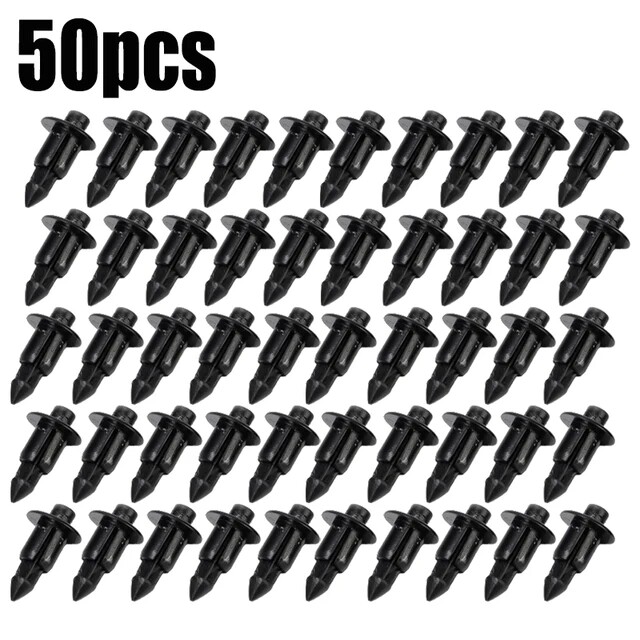 Pack Of 10 Black Plastic Rivet For Car Motorcycle Scooter IMMATRICULATION PLATE Screw Bolt Fixing - View #3
