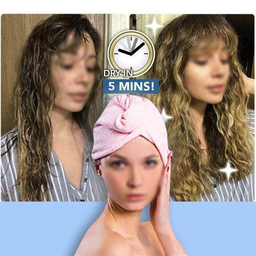 10PCS Family Microfiber Towel Shower Cap Quick Dry Hair Magic Drying Bathing Hat