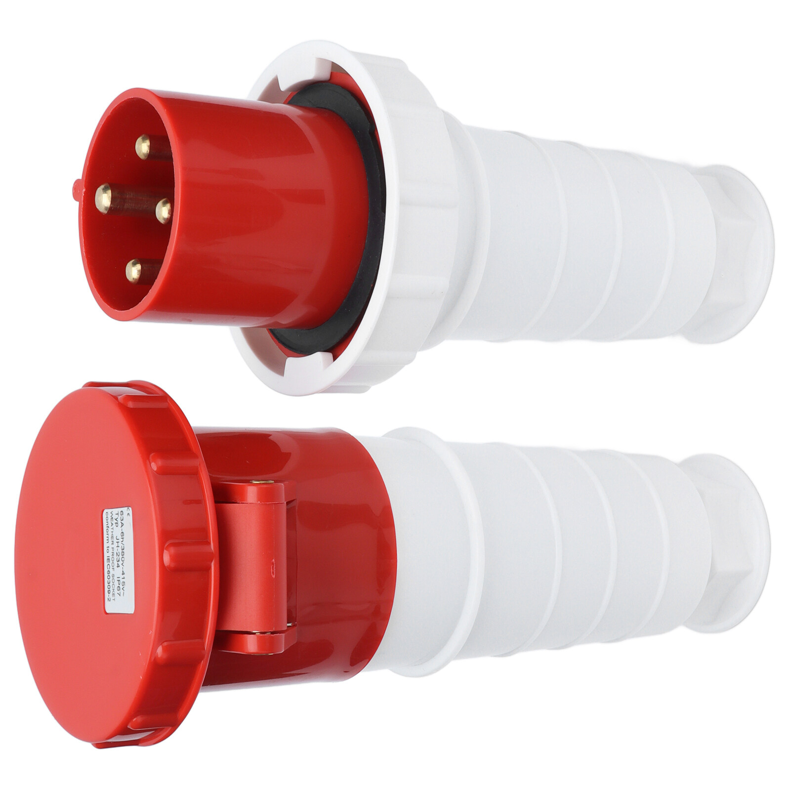 Industrial Power Connector 3 Phase 4 Pin Industrial Plug Socket