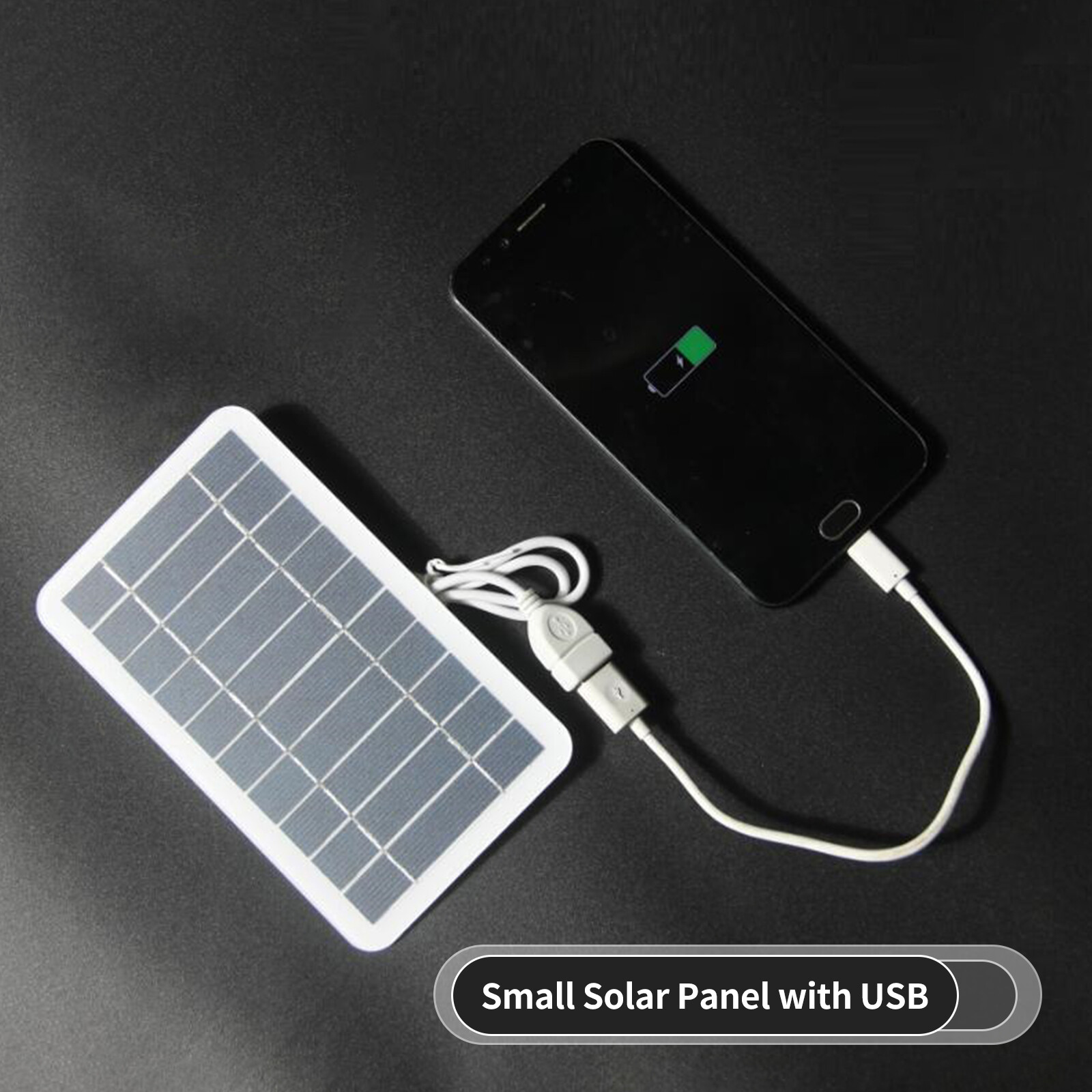 KKmoon Tấm Pin Năng Lượng Mặt Trời Nhỏ 5W/2W 5V Kèm USB Tấm Pin Mặt Trời Silicon Đơn Tinh Thể Tự Làm Tấm Pin Năng Lượng Mặt Trời Di Động Cắm Trại Chống Nước Cho Điện Thoại Di Động