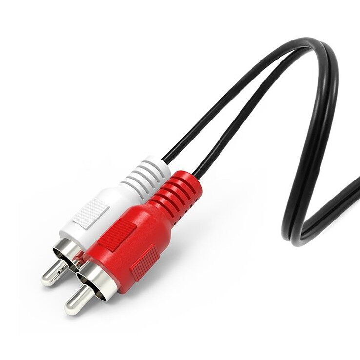 【1.2M】 3.5mm Stereo Audio Aux to 2 RCA L/R Cable