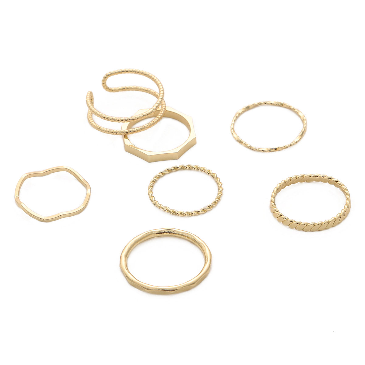 Phong Cách Nhã Nhặn Đồng Nhẫn Dạng Sóng Cho DIY Làm Đồ Trang Sức