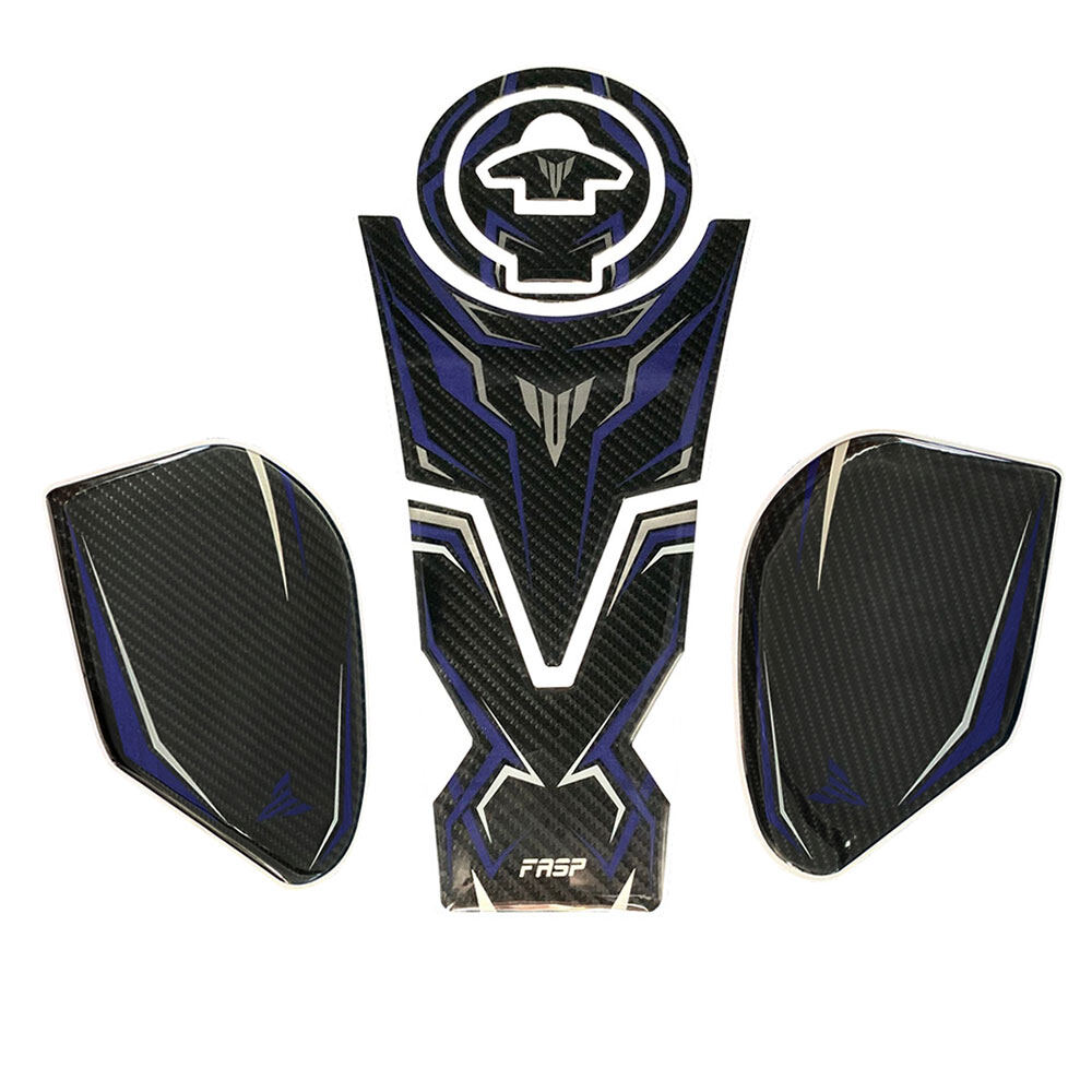 Yamaha MT-15 MT15 5D Cabon Fiber Motorcycle Anti Slip Gas Tank Pad Protector Sticker Decal