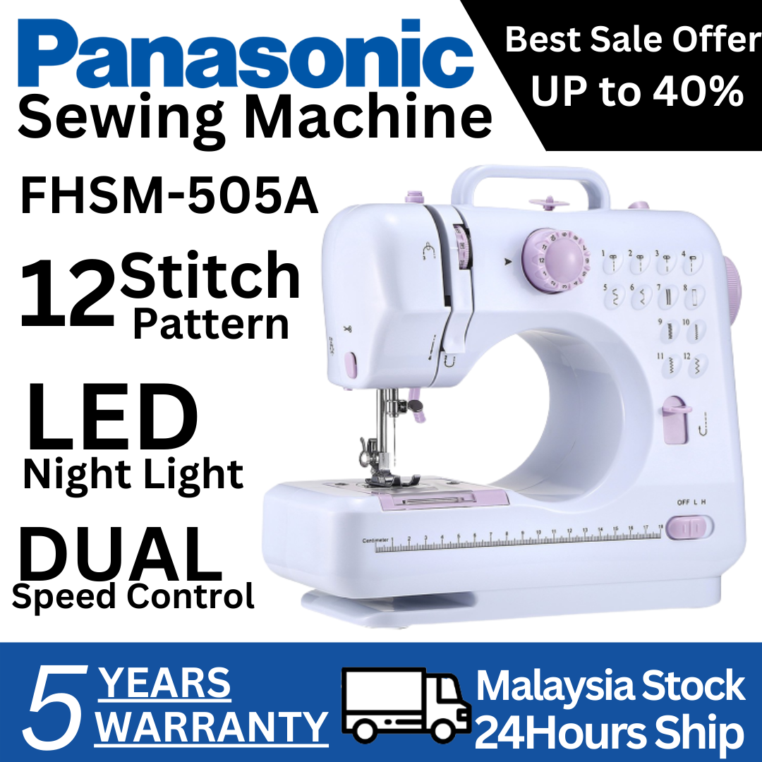 Panasonic Style Portable Sewing Machine FHSM-505A Mini Sewing Machinie ...