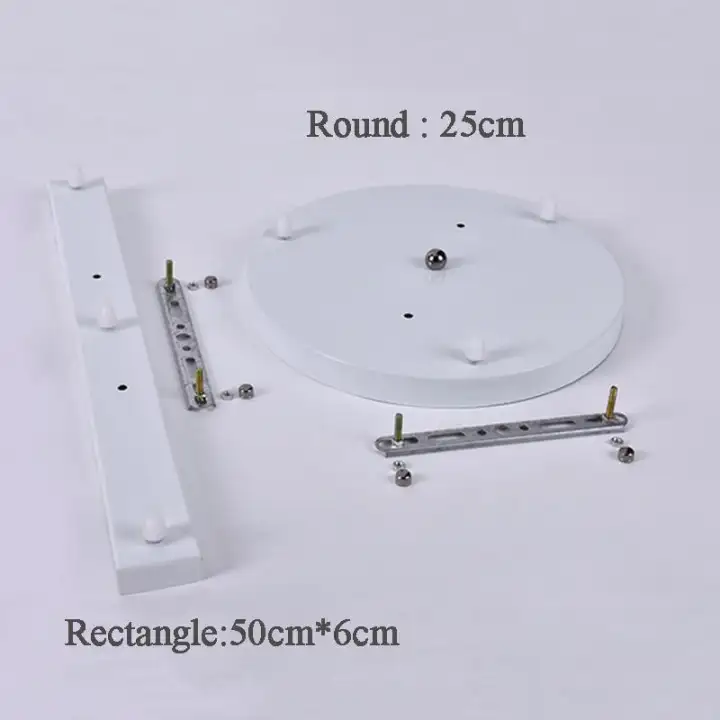 Round Ceiling Plate Canopy Plate Chandeliers Lamp Base Rectangular