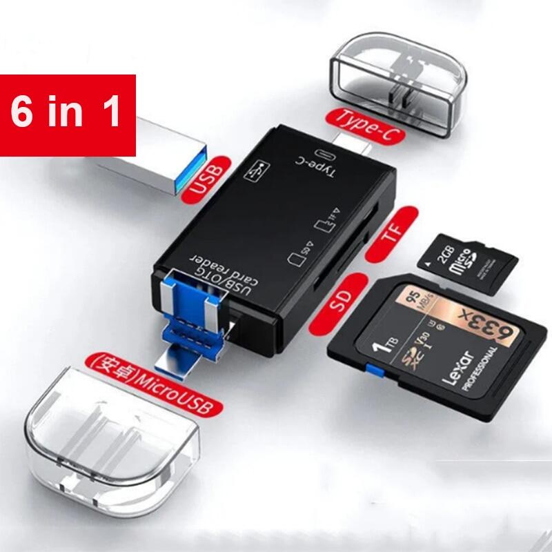 USB Micro SD/Đầu Đọc Thẻ TF USB 2.0 Mini Điện Thoại Di Động Đầu Đọc Thẻ Nhớ USB Tốc Độ Cao Bộ Chuyển Đổi Cho Laptop Phụ Kiện