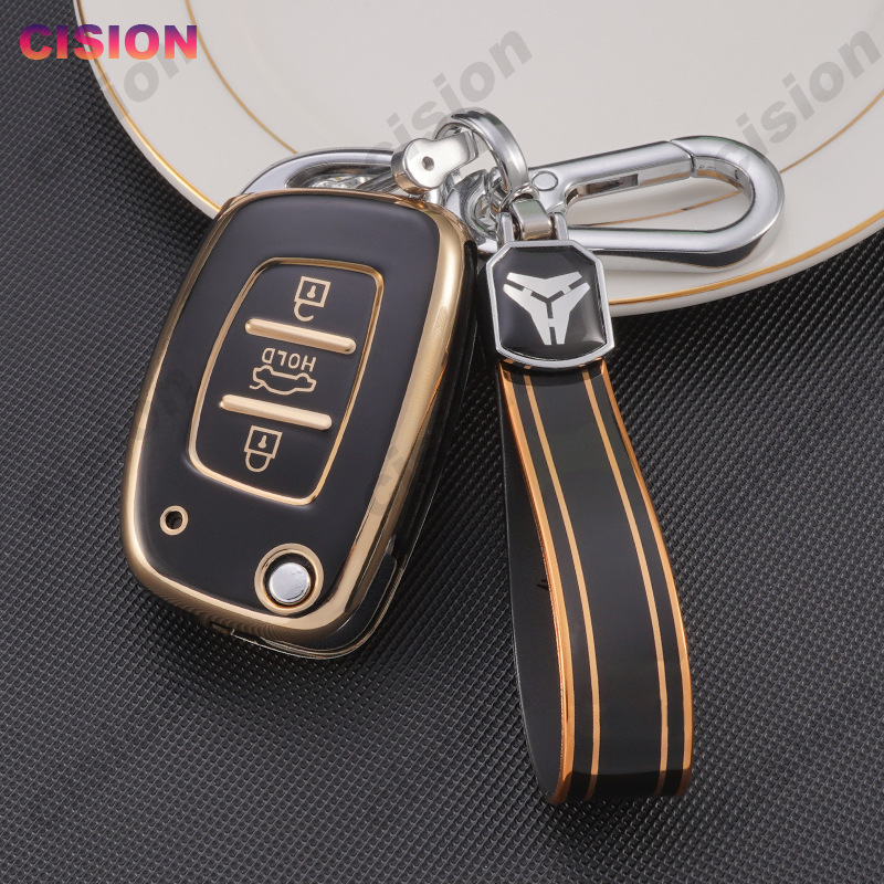 Starex Key TPU Flip Car Key Case Cover Remote Fob Holder Shell Keychain Protector ...