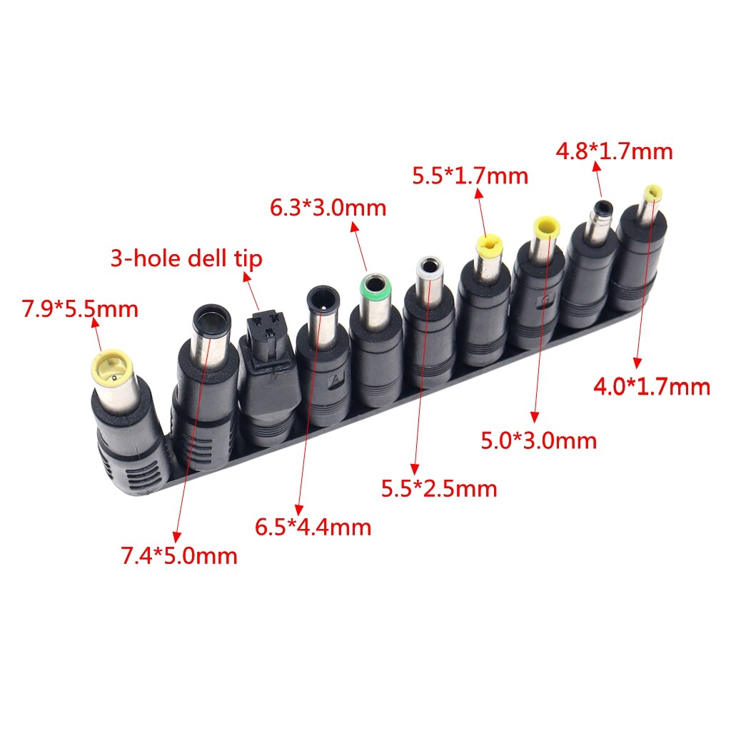 Phổ USB Để đầu cắm DC điện sạc cáp Dây DC 5.5x2.5 Mm Giắc kết nối Adapter Cho Router quạt nhỏ Loa (1 Cáp + 10 Kết Nối)