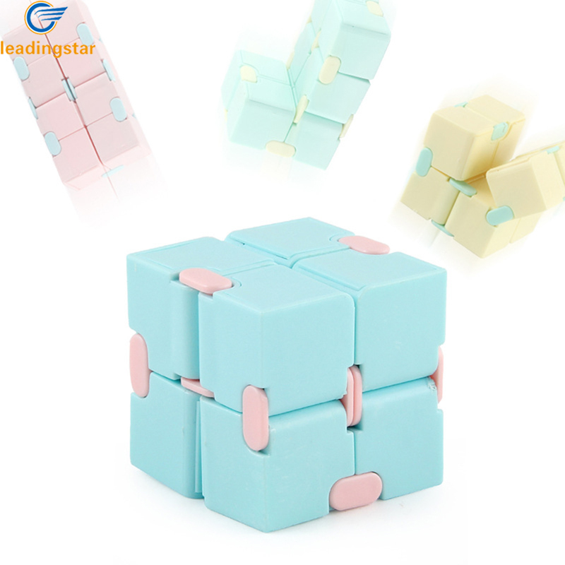 LEADINGSTAR Fast Delivery 2x2 Magic Cube Pocket Flip Infinite Speed Cube Decompression Educational Toys For Children Birthday Gifts