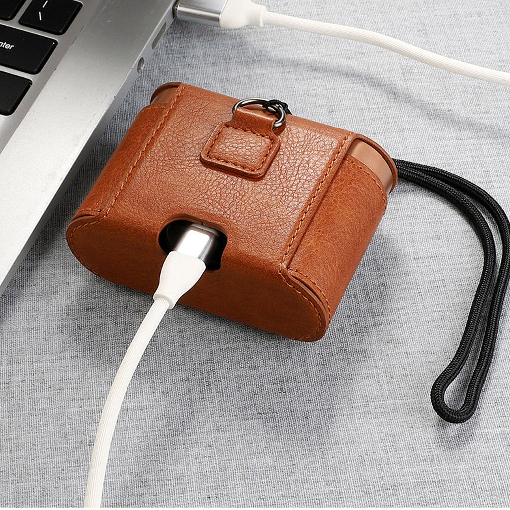✪Dustproof Leather Protective Cover Case Storage Bag for Sony WF-1000XM3 Earphone