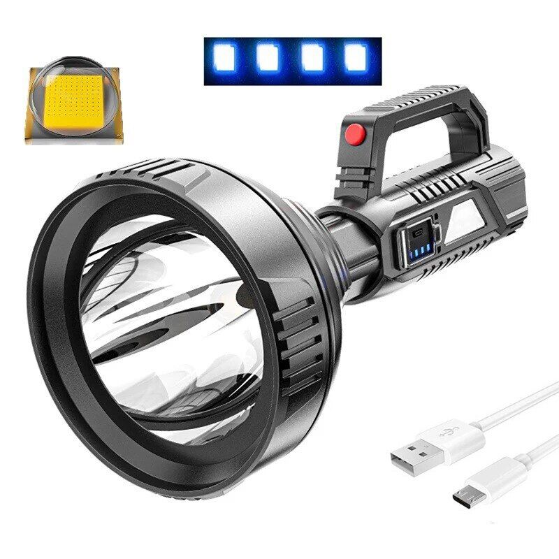 Siêu trafire ngọn đuốc đèn sạc led xml t6 sạc điện thoại có đèn led ánh sáng không thấm nước touchlight heavyduty đèn báo nguy gia đình mạnh mẽ đèn pin đèn câu cá ánh sáng mạnh đèn làm việc 60000lm đèn rọi di động ngoài trời tuần tra đèn pin