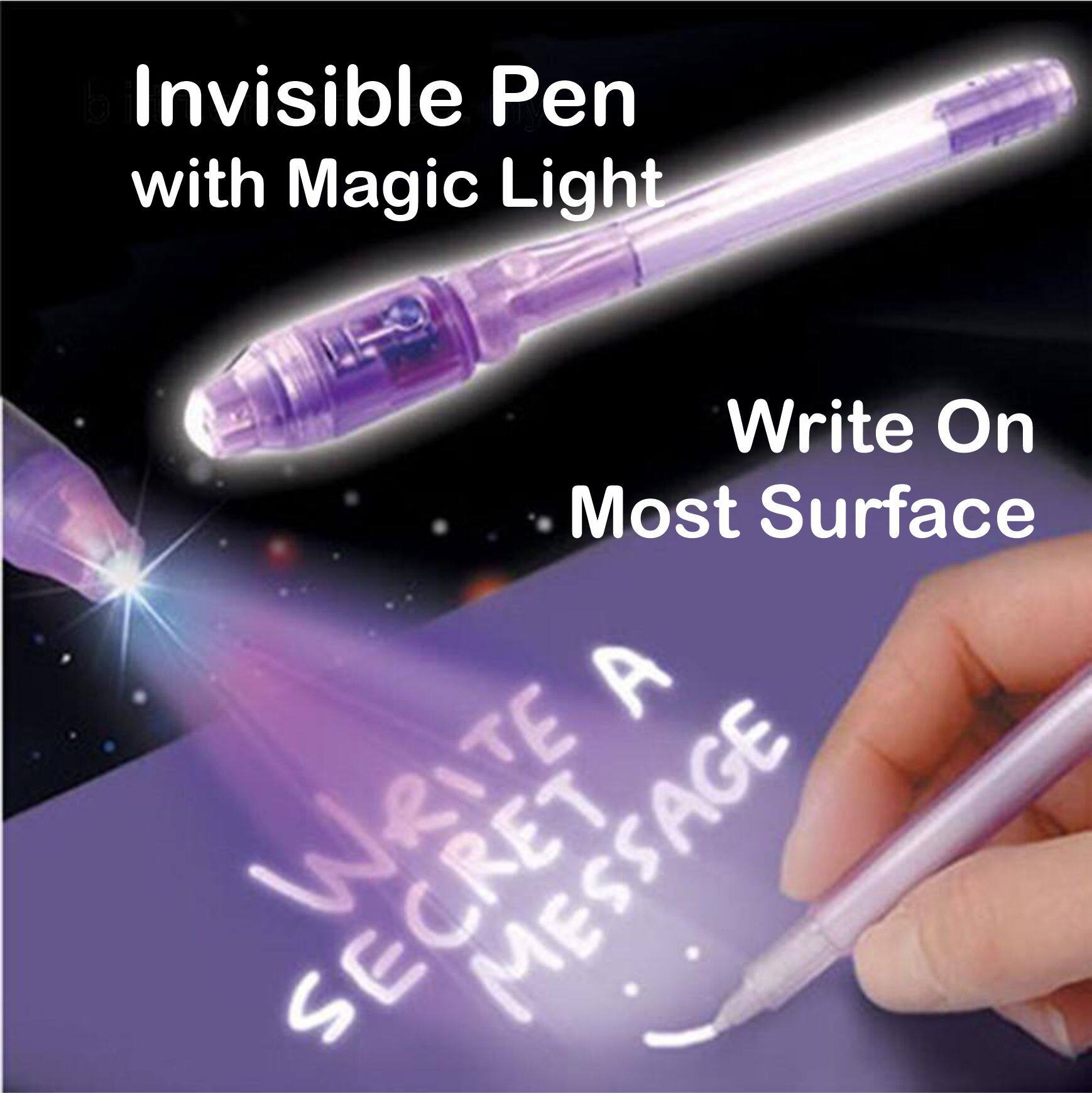 Top Secret Secret Writing Pen Invisible Ink Spy Pen With UV Light