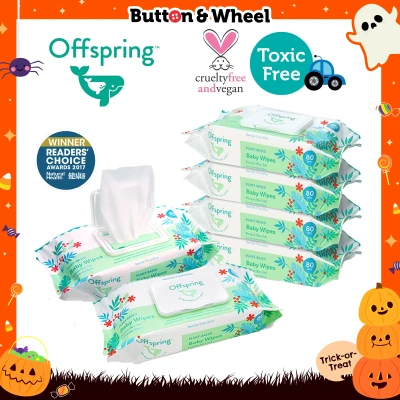 Offspring Baby Wipes 80ct 6-Pack Bundle (Expiry Date: 10/12/2021)