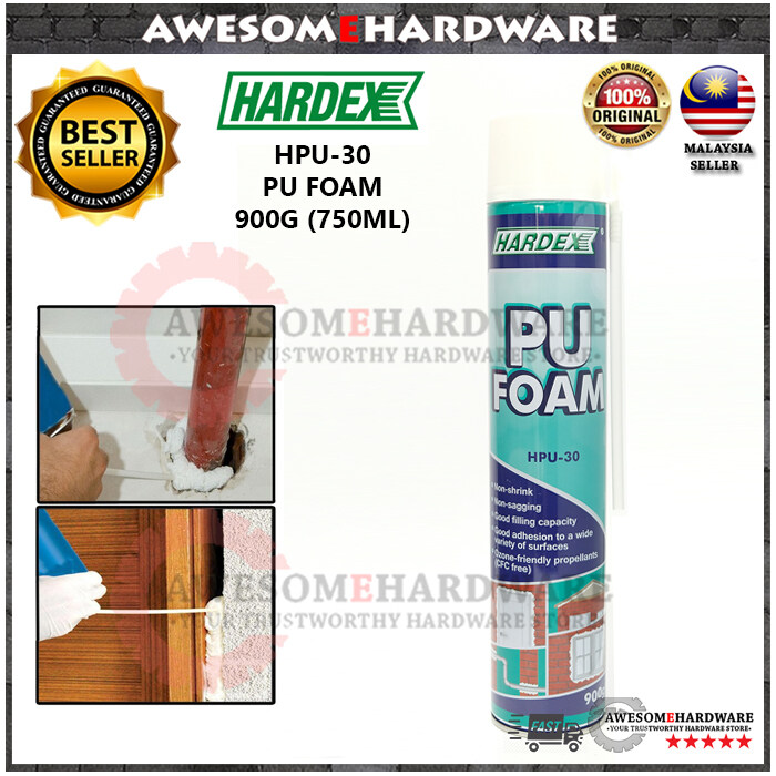 (BIG TUBE) HARDEX HPU30 PU FOAM 750ML 900G POLYURETHANE FOAM GAP