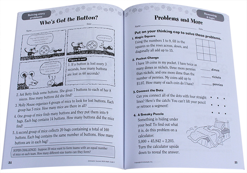 Success Reader Math Webisite Scholastic Success With Math Grade 3 Mathematics Graded Reading หนังสือ ...