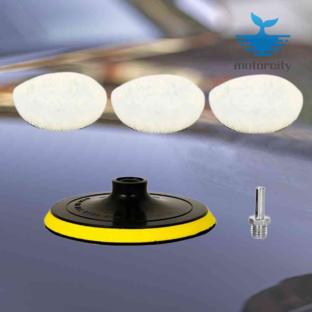 3/4/5 Inch Car Waxing Sponge Disk Wool Car Buffing Discs Soft Car Detailing Pads for Car Cleaning Maintenance for Vehicle Care Parts