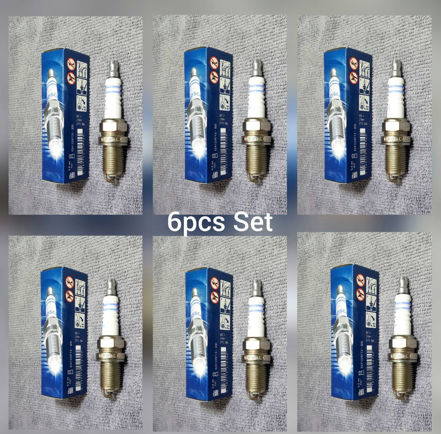 Set of 8 OEM Bosch Super YTTRIUM Spark Plug F8DC4 Mercedes W124 R129 W140 W210