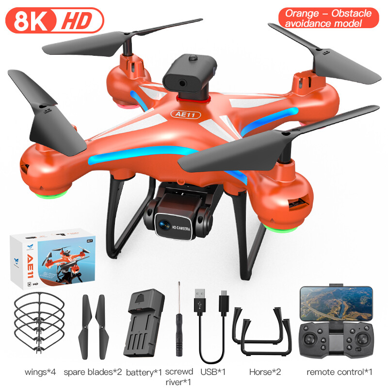 Ae11 8k plane professional obstacle rc helicopter fpv 5g wifi remote control helicopter toy one key return home