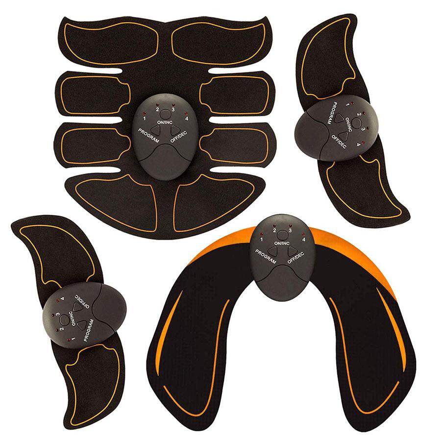 Yoomee Muscle Toner Abdominal Toning Belt Fit for Body Arm Abs Trainer Muscle Toner Muscle Stimulator Electrical Muscle Stimulation Abs Stimulator at Home Office Gymnasium or Gym(Battery Models, Batteries are not included)