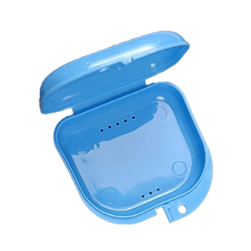Dental Storage Case Portable Teeth Plastic Box Dental Retainer Mouth Guard Denture Box