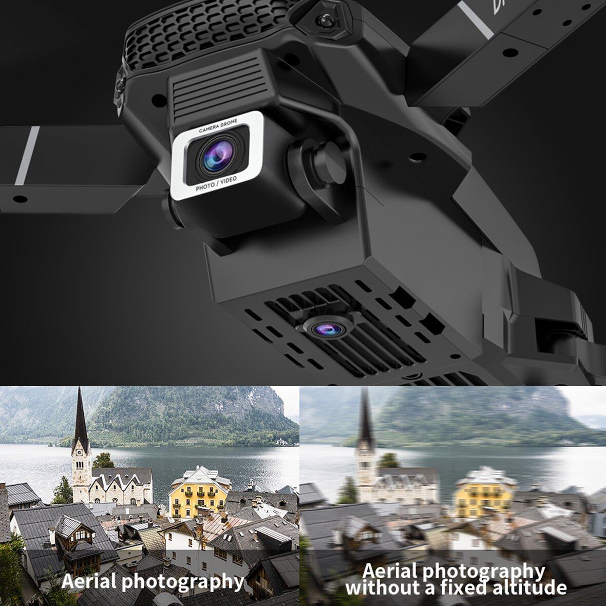 Vui Vẻ E525 Mini Bay Không Người Lái, Camera Độ Nét Cao 4K Máy Ảnh Bốn Cánh Quạt Fpv Fpv Video Trực Tiếp WiFi 2.4G 50M Lật 360 Độ Chuyên Nghiệp Trả Về Một Phím Món Quà Tốt Nhất Trẻ Em Cho Trẻ Em
