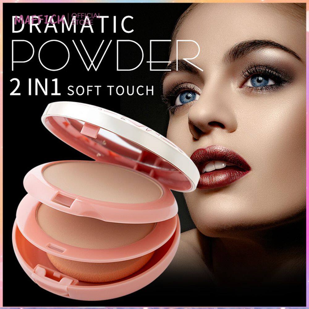 Maffick natural face mineral powder oil control concealer brightening whitening skin whitening makeup powder with spray