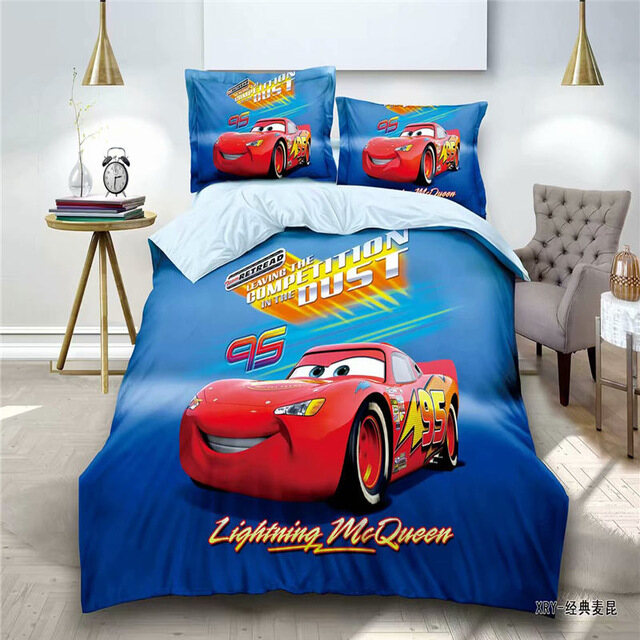 lightning mcqueen single duvet set