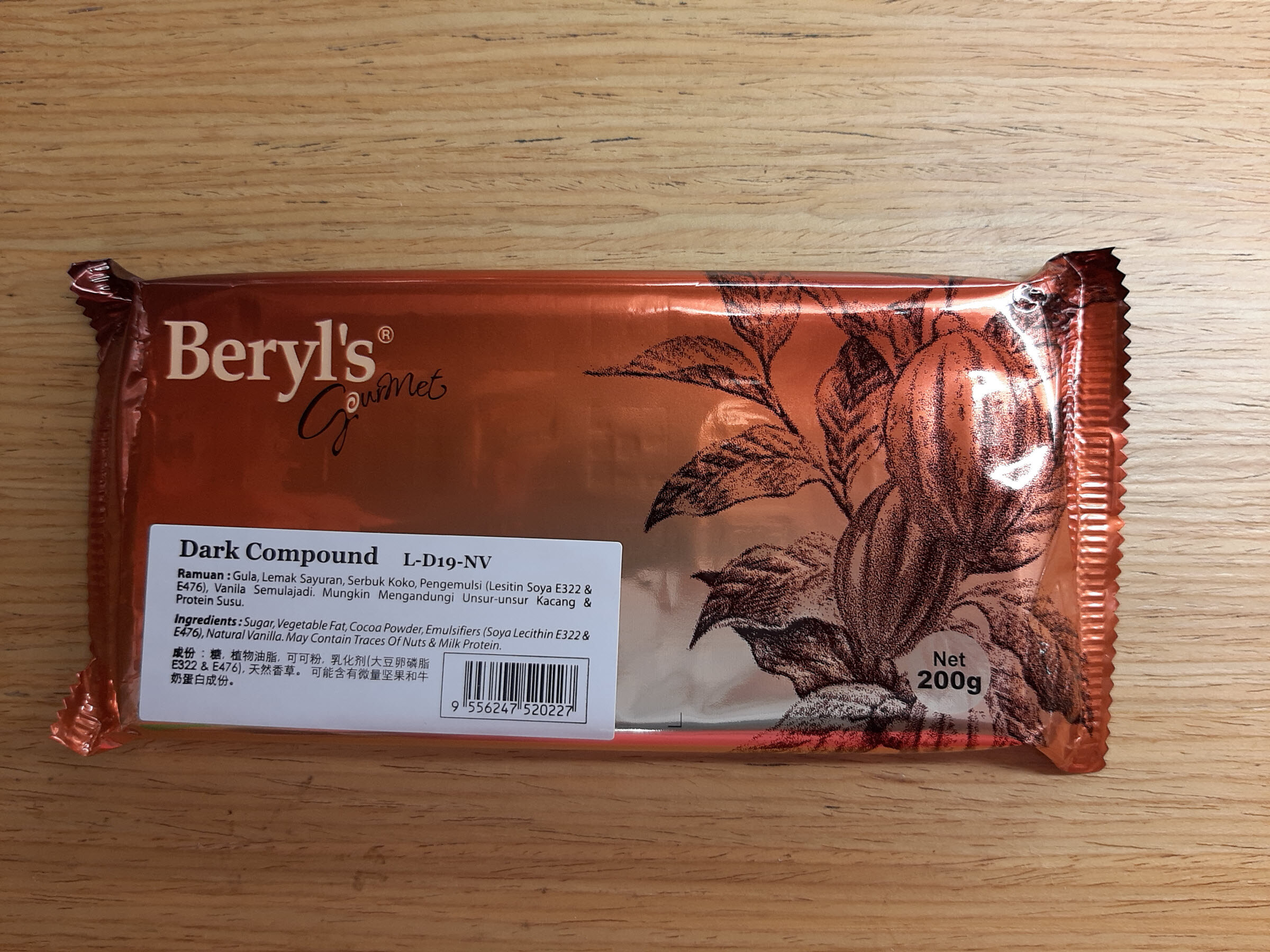 Beryl S Dark Compound Chocolate Coklat 200g Lazada